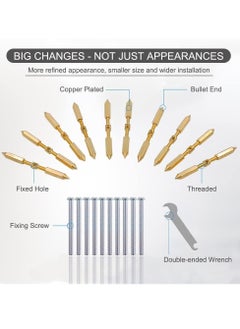 Y&D 10-Piece Box Screw Support Bar Kit, Model 86 Repairer, Switch Socket Bar, Wall Mount Repair Electrical Accessory Tool (Gold)  - Image 4