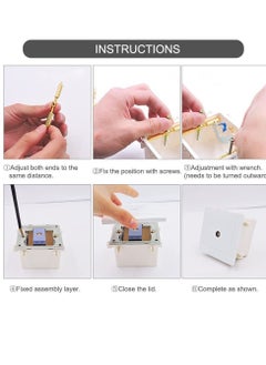 Y&D 10-Piece Box Screw Support Bar Kit, Model 86 Repairer, Switch Socket Bar, Wall Mount Repair Electrical Accessory Tool (Gold)  - Image 5