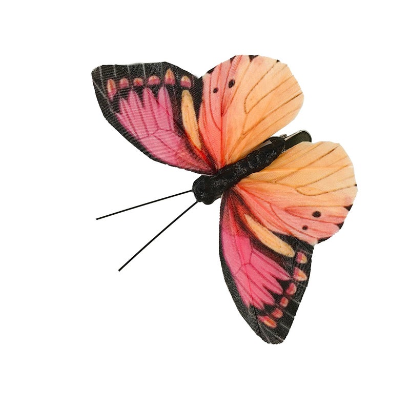 Cartanfill- Artificial Feather Simulation Butterfly Party Decoration Set, a Set of 12 Pieces with Clips, Used for Home Decoration in 12 Colors.â€¦ (B Clip) - Image 4