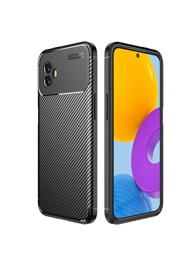 اس-توب جراب لهاتف Samsung Galaxy Xcover6 Pro بفتحة دقيقة من ألياف الكربون ومقاوم للصدمات من مادة TPU - Image 1