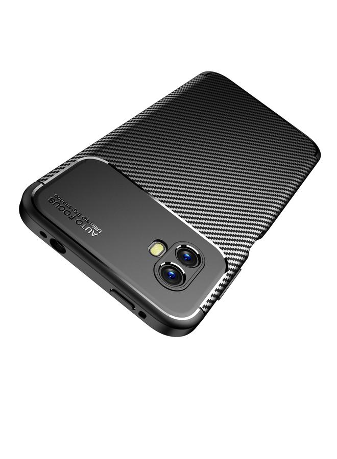 اس-توب جراب لهاتف Samsung Galaxy Xcover6 Pro بفتحة دقيقة من ألياف الكربون ومقاوم للصدمات من مادة TPU - Image 3