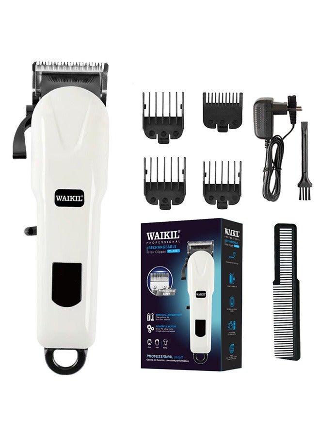 وايكيل مقصات الشعر اللاسلكية للرجال مقصات الشعر الاحترافية لحلاقة وتهذيب اللحية مع عرض قوة LED الأبيض - Image 1