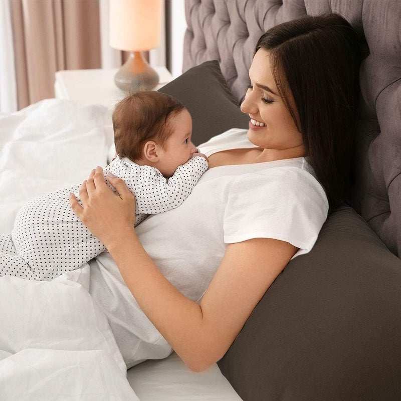 PICCOCASA Body Pillow Pillowcase with Zipper Closure, 1800 Series Brushed Microfiber Body Pillow Cover, Soft Long Pillow Cases for Body Pillows Brown 50 x 140cm/ 4.6ft. - Image 2
