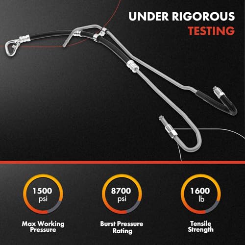 A-Premium Power Steering Hose Pressure & Return Line Hose Assembly Compatible with Toyota Camry 1997-2001 Solara 1999-2001 L4 2.2L FWD - Image 2