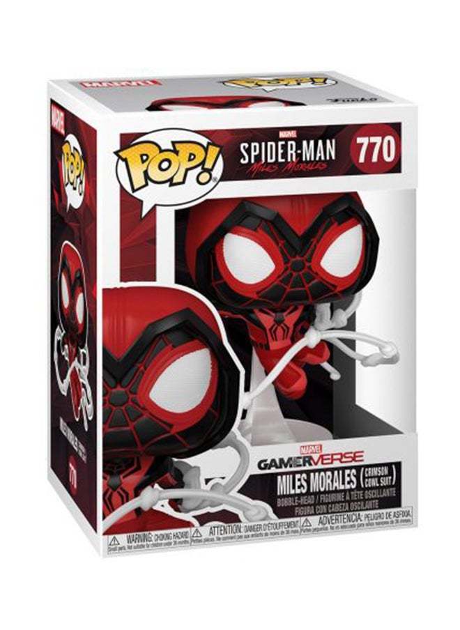 Funko Funko Pop! Marvel Spider-Man: Miles Morales Miles (Crimson Cowl Suit) Bobble Head Vinyl Figure  - Image 2
