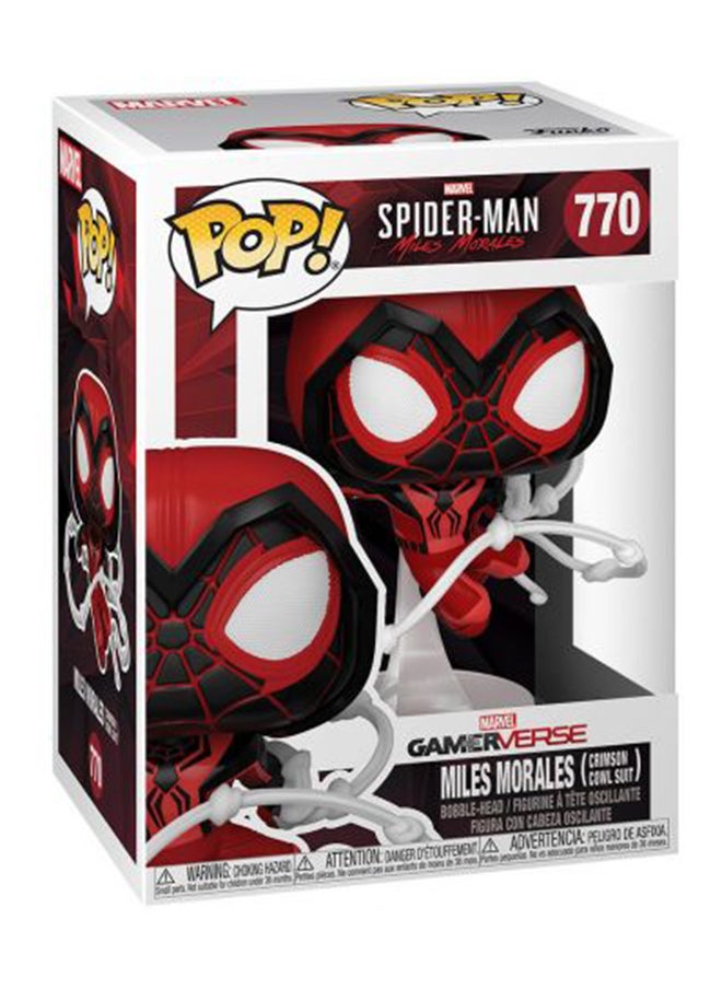 Funko Funko Pop! Marvel Spider-Man: Miles Morales Miles (Crimson Cowl Suit) Bobble Head Vinyl Figure  - Image 3