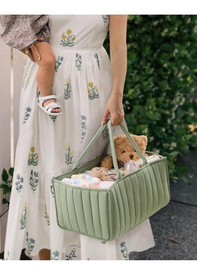 turtees Baby Caddy Organizer Bag | Portable Diaper Storage for Newborns & Toddlers | Multipurpose Nursery Bag with Compartments | Perfect for Moms - Image 2