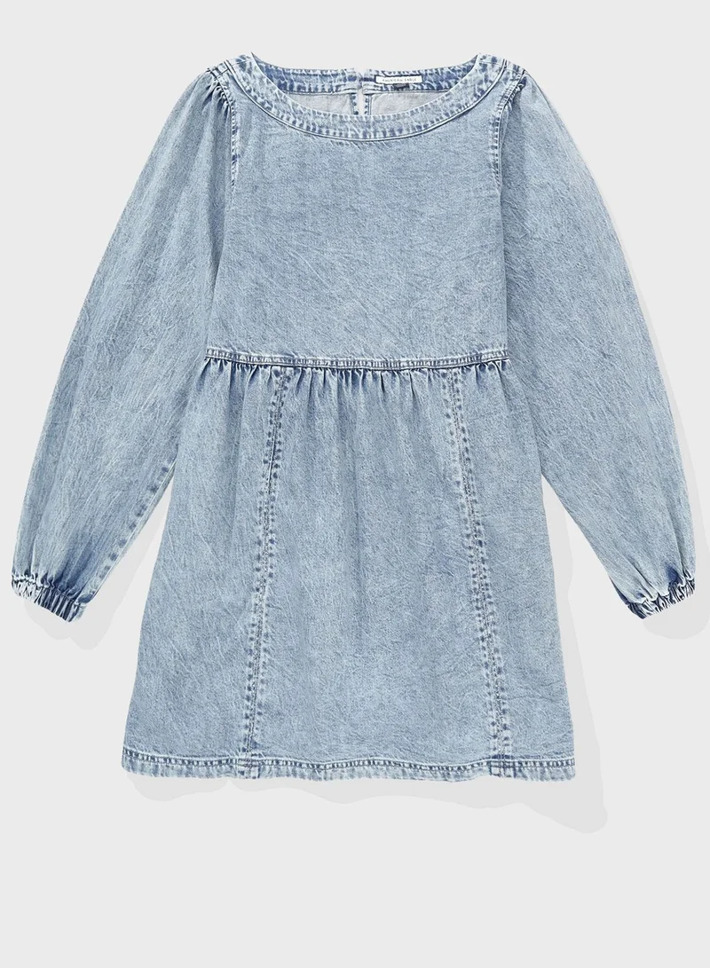 American Eagle Denim Babydoll Dress