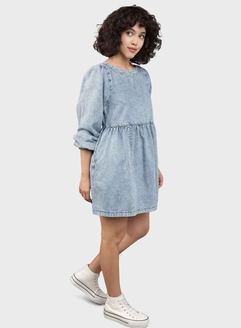 American Eagle Denim Babydoll Dress
