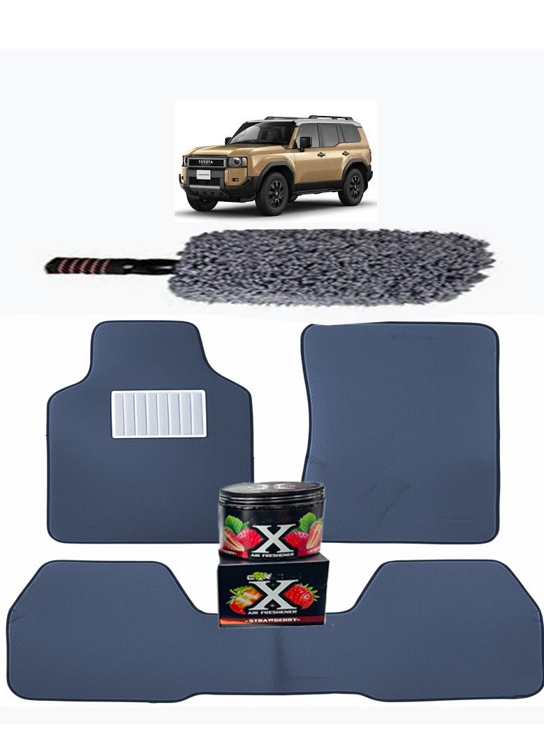 TORONTO Premium Car Mat & Cleaning Kit | All-Weather Floor Mats for Toyota, SUV | Heavy Duty Mats, Duster & Air Freshener | Complete Interior Care Bundle | Universal Fit Protection UAE Weather - Image 1