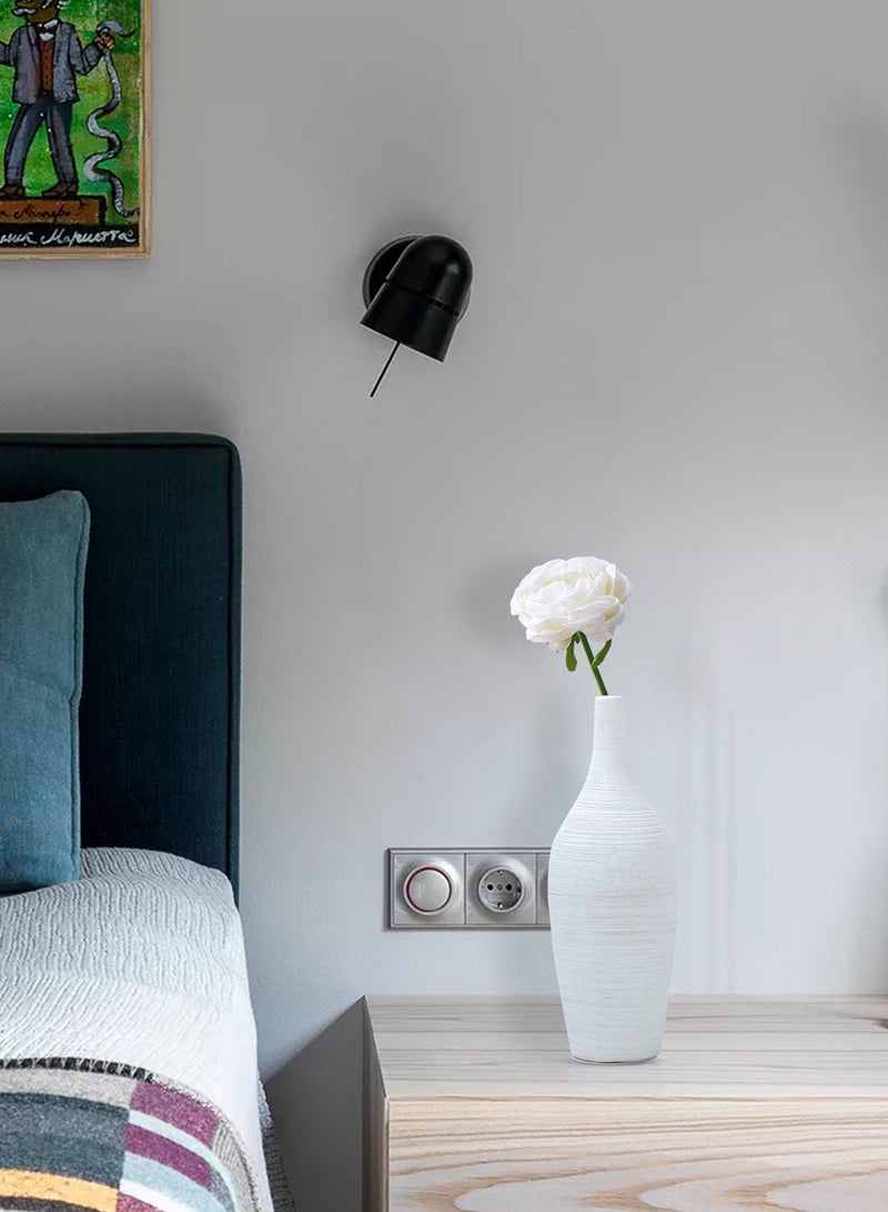 Shuer مزهرية زهور مصنوعة من الأسلاك الخزفية الحديثة والبسيطة لتزيين غرفة المعيشة - Image 3