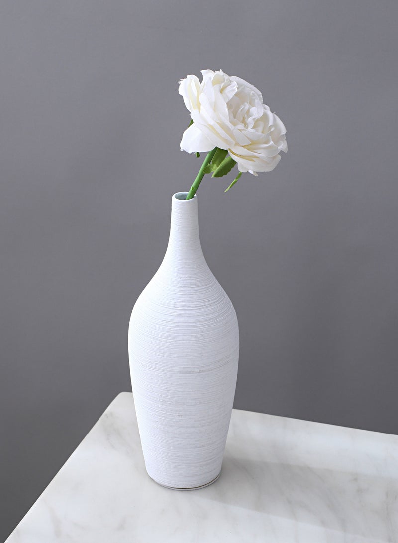 Shuer مزهرية زهور مصنوعة من الأسلاك الخزفية الحديثة والبسيطة لتزيين غرفة المعيشة - Image 2