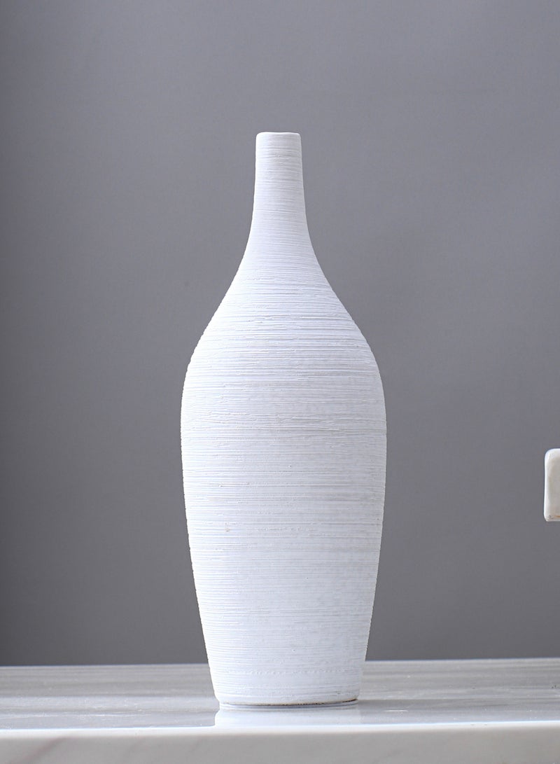 Shuer مزهرية زهور مصنوعة من الأسلاك الخزفية الحديثة والبسيطة لتزيين غرفة المعيشة - Image 4