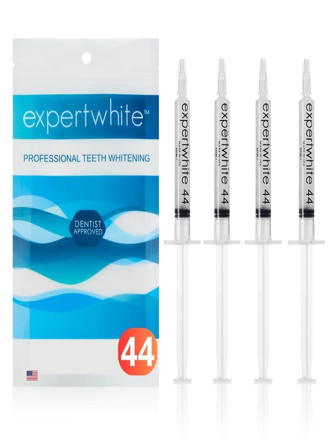 Expertwhite 44% Teeth Whitening Gel - Refills for Trays – Professional Strength Carbamide Petoxide Syringes, 4 × 3cc, 15-Minute Treatment, Gels Only (No Trays - Image 1