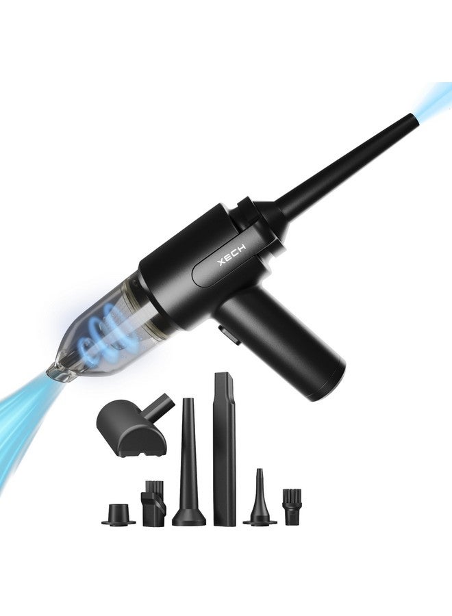 Xech مكنسة كهربائية Xech للمنزل والسيارة مع منفاخ وملحقات متعددة ميني محمولة قابلة للشحن بدون سلك 9000pa 130W 150ml (V-Gun PRO) - Image 1