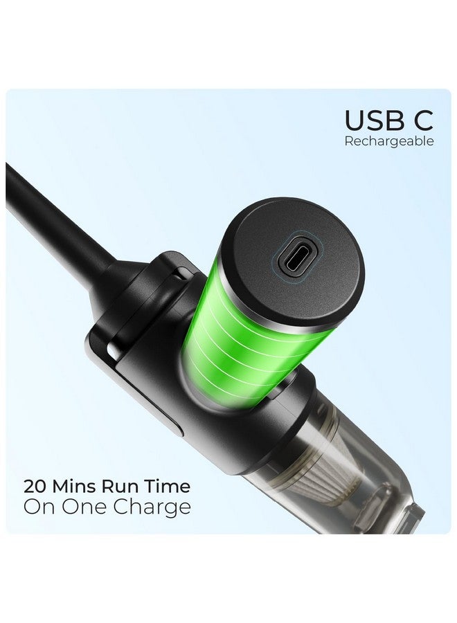 Xech مكنسة كهربائية Xech للمنزل والسيارة مع منفاخ وملحقات متعددة ميني محمولة قابلة للشحن بدون سلك 9000pa 130W 150ml (V-Gun PRO) - Image 5