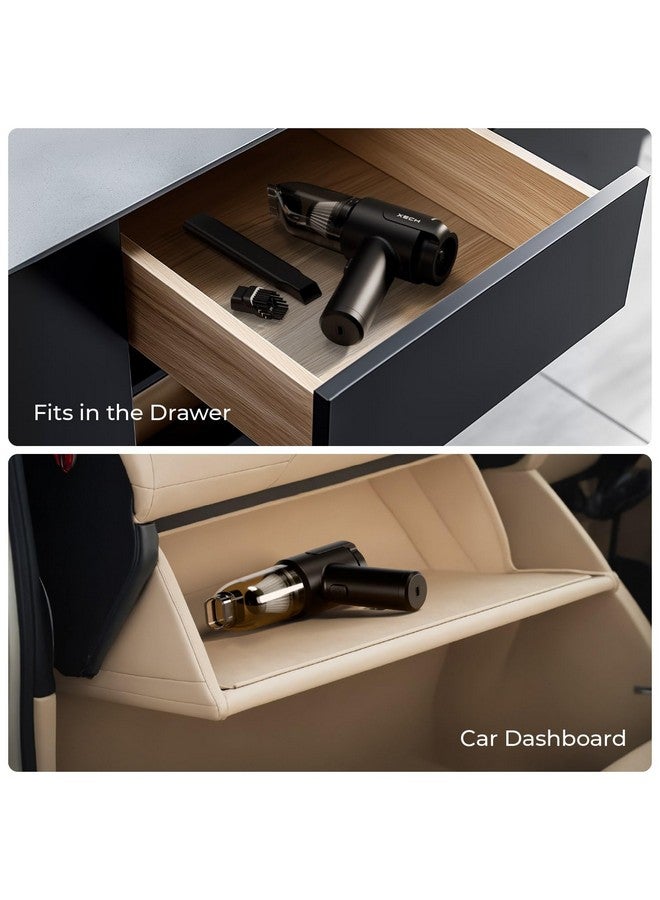 Xech مكنسة كهربائية Xech للمنزل والسيارة مع منفاخ وملحقات متعددة ميني محمولة قابلة للشحن بدون سلك 9000pa 130W 150ml (V-Gun PRO) - Image 4