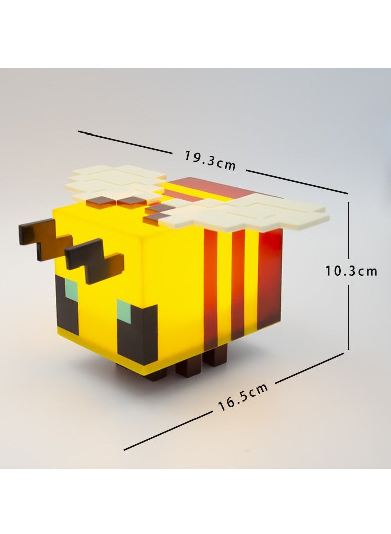 general Minecraft Wasp Character Humor Lights, Minecraft Peripherals Charging Bee Models Gift Night Lights, Gift Fast Charging Cables - Image 5