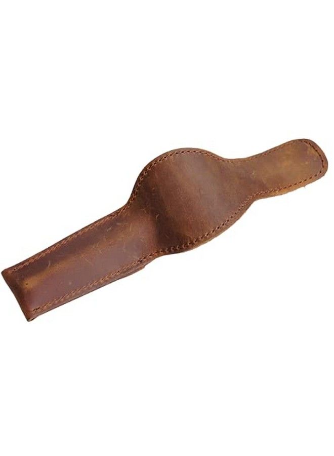 Tuzech Leather Safety Razor Case Shaving Accessories Personal Care Essentials Handmade Brown Color (4.75X2.25 Inches) - Image 5