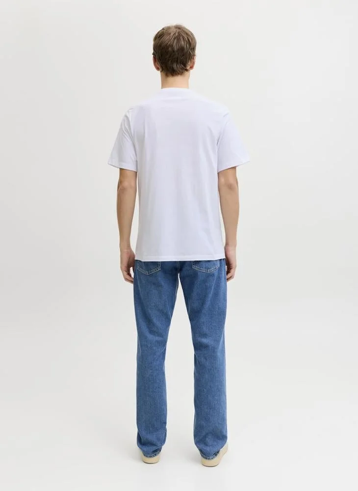 JJ Rebel Logo Regular Fit Crew Neck T-Shirt