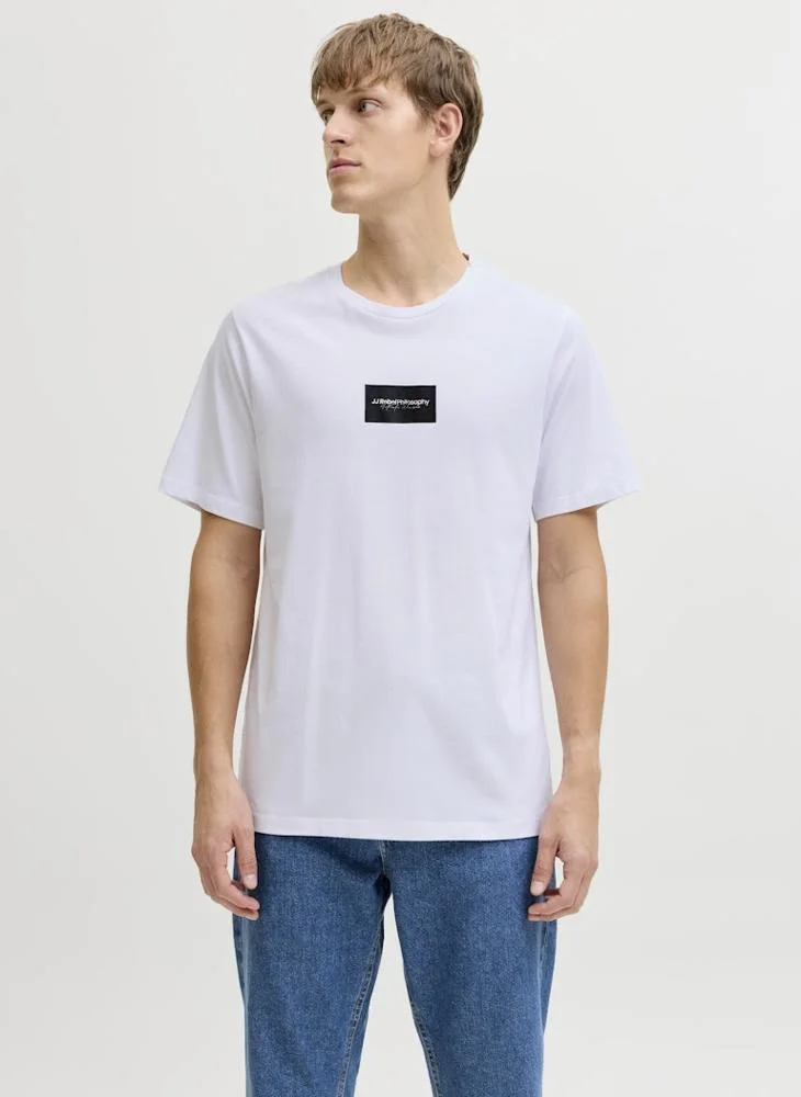 JJ Rebel Logo Regular Fit Crew Neck T-Shirt