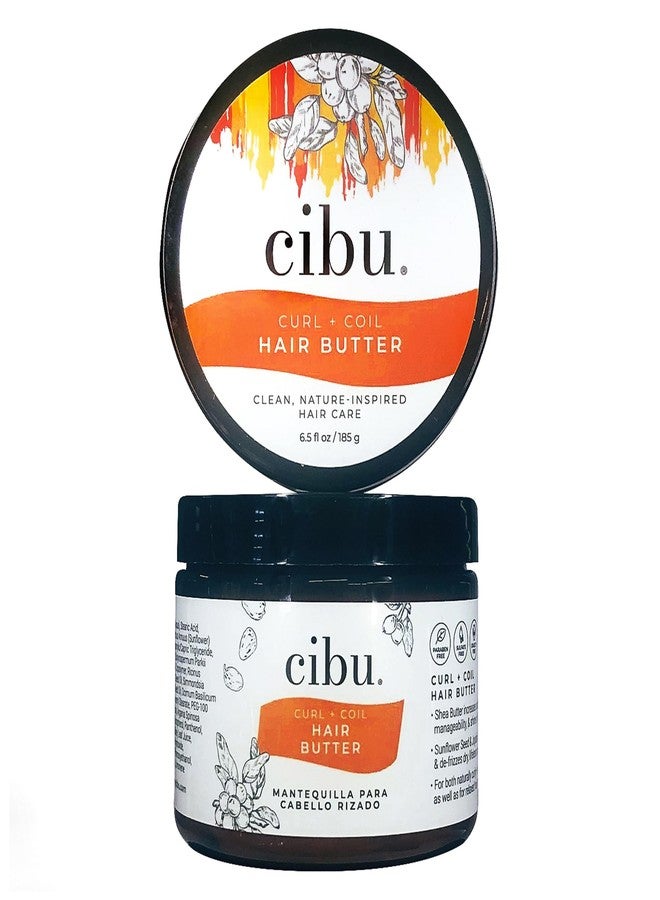 CIBU Curl + Coil Hair Butter | Nutrient-Rich Moisturizer for All Hair Types | Anti-Frizz Formula with Shea Butter for Growth | 6.5oz - Image 1