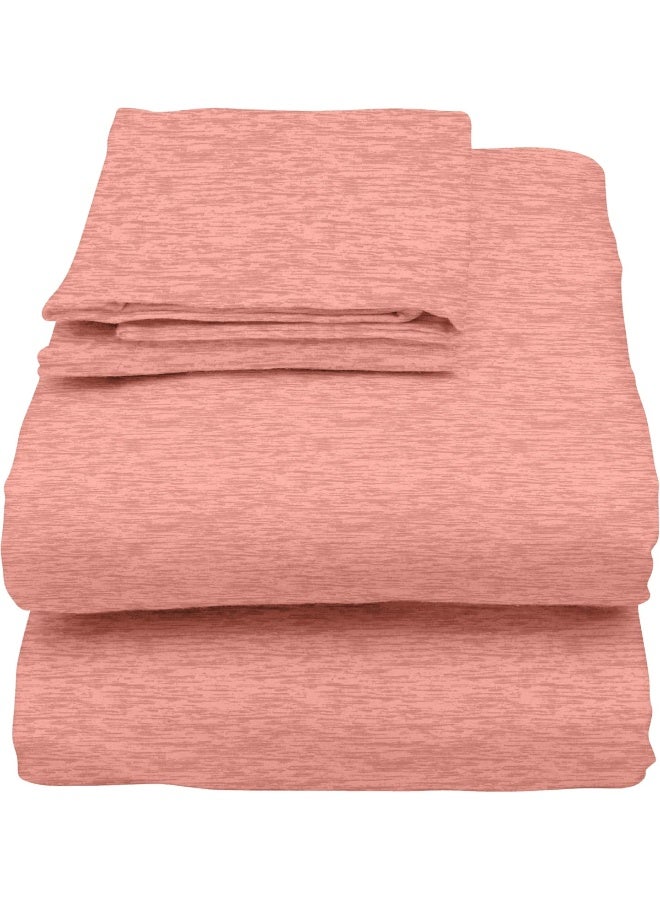 U.S. Polo Assn. U.S. Polo Assn. All Season, Soft and Cozy T-Shirt Material, 1800 Thread Count 4-Piece Cotton Rich Jersey Sheet Set  - Image 2