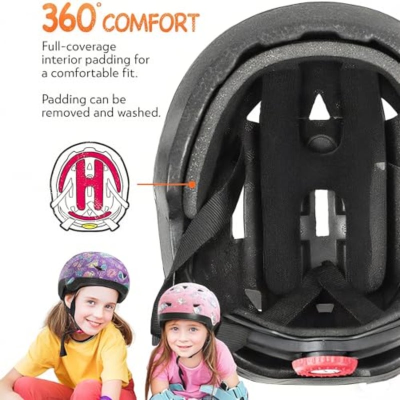 Bike Helmet for 3-8 Years Old, Adjustable Sports Helmet Boys Girls 50-54cm,Skateboard, Scooter, Bike, Roller Skating - Image 3