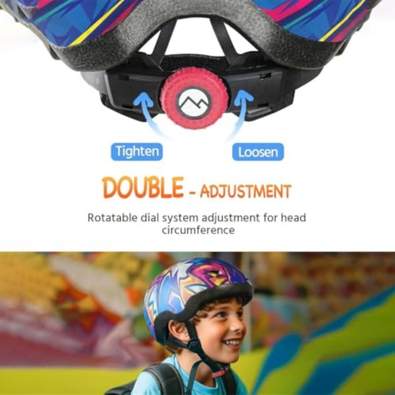 Bike Helmet for 3-8 Years Old, Adjustable Sports Helmet Boys Girls 50-54cm,Skateboard, Scooter, Bike, Roller Skating - Image 4