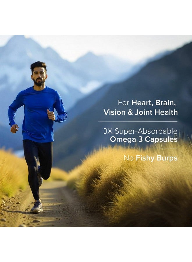 GNC GNC Triple Strength Fish Oil 1500mg Omega-3 with 900mg EPA & DHA | 60 Softgels | For Heart, Healthy Cholesterol, Joint Comfort, Focus & Vision | Enteric-Coated for No Fishy Aftertaste |USA Formulated - Image 2