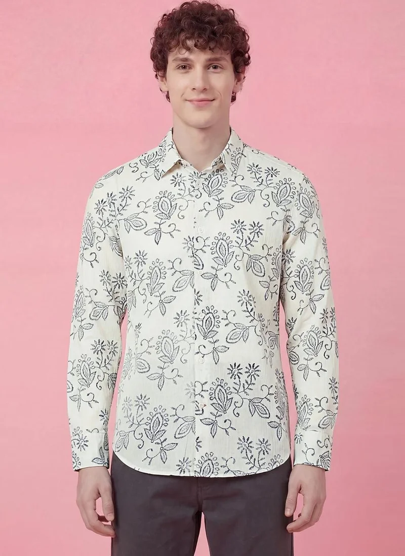 Being Human Men Printed Casual Shirt