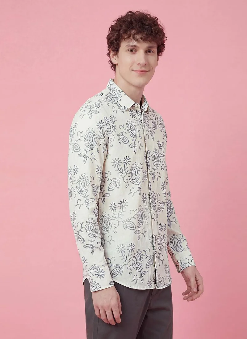 بيينغ هيومان Men Printed Casual Shirt