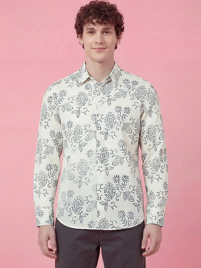 Being Human Men Printed Casual Shirt