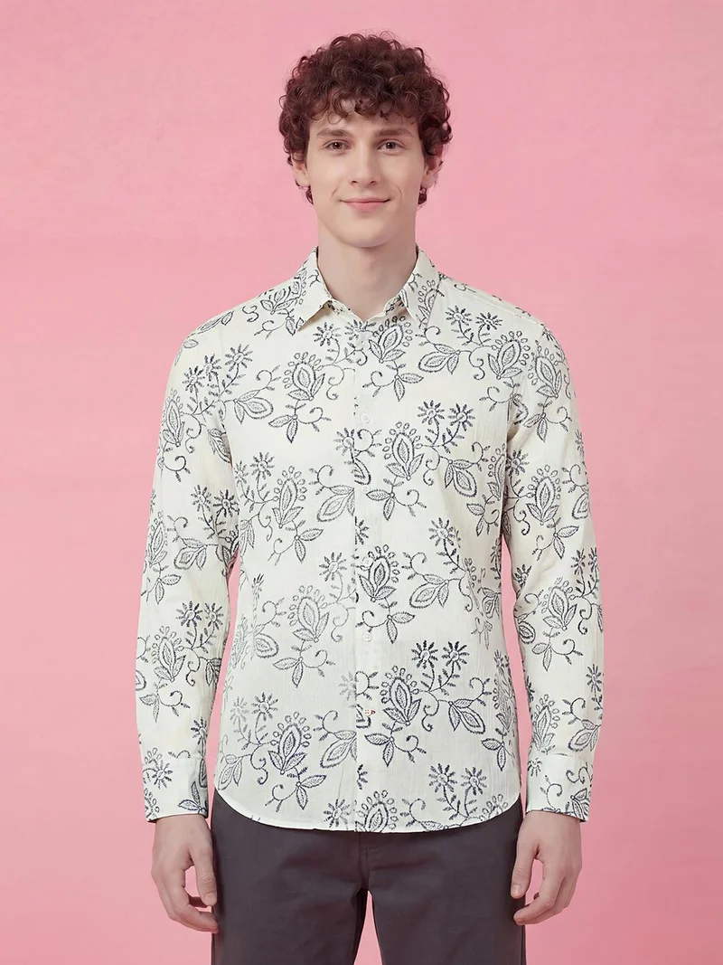 Being Human Men Printed Casual Shirt