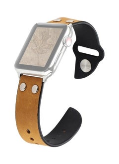 PROMASS Replacement Watchbands For Apple Watch Series 7 45mm/6 & SE & 5 & 4 44mm/3 & 2 & 1 42mm Brown 