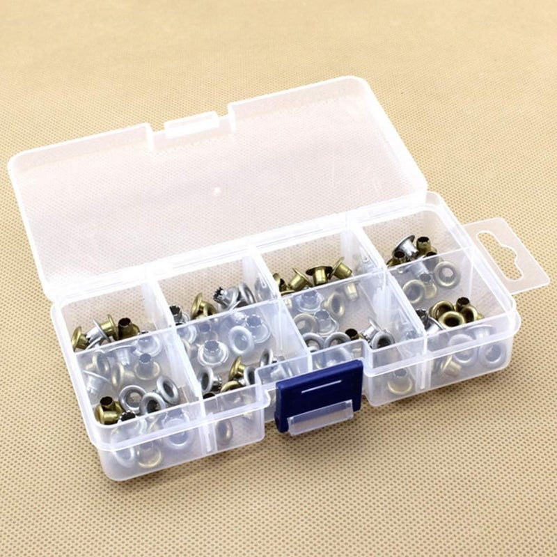 comfrt Plastic Storage Box 8 Grids Container Organizer Divider Grid Compartment with Lid for Jewelry Beads Earring Tool Fishing Hook Lures - Image 3