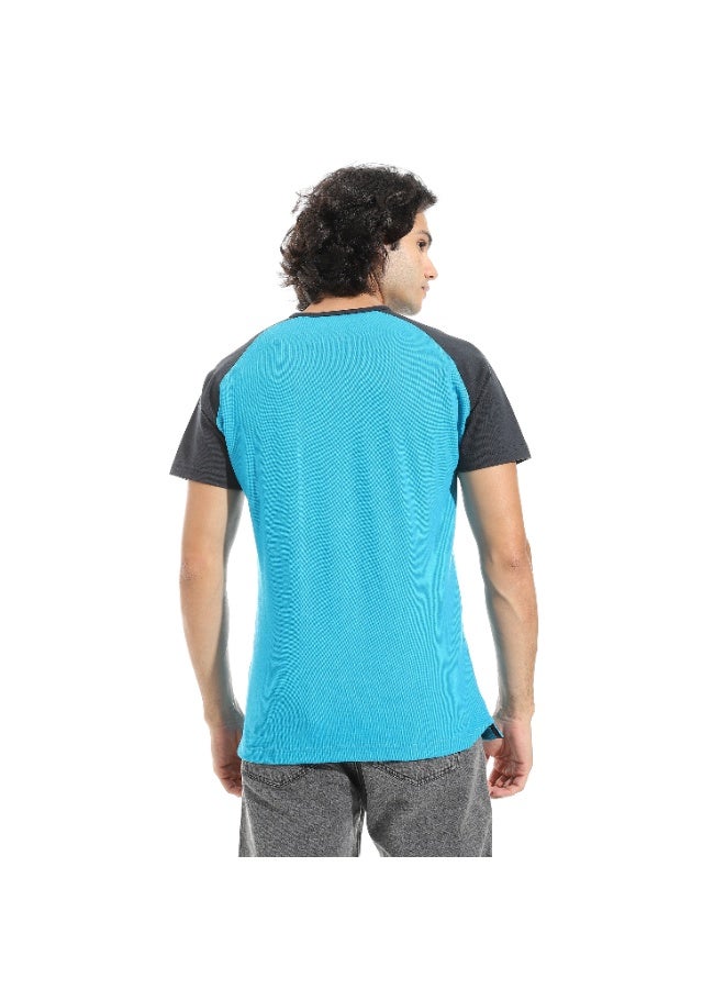 سيزار تيشرت رجالي بولو تطريز علي الصدر و برقبة دائرية - Image 4