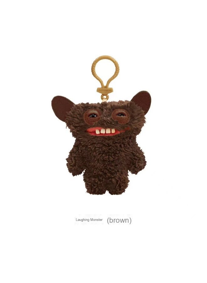 NIBEMINENT Fuggler Big Teeth Cute Tooth Monster Pendant Funk Tooth Treasure Ugly Monster Doll Plush Keychain 