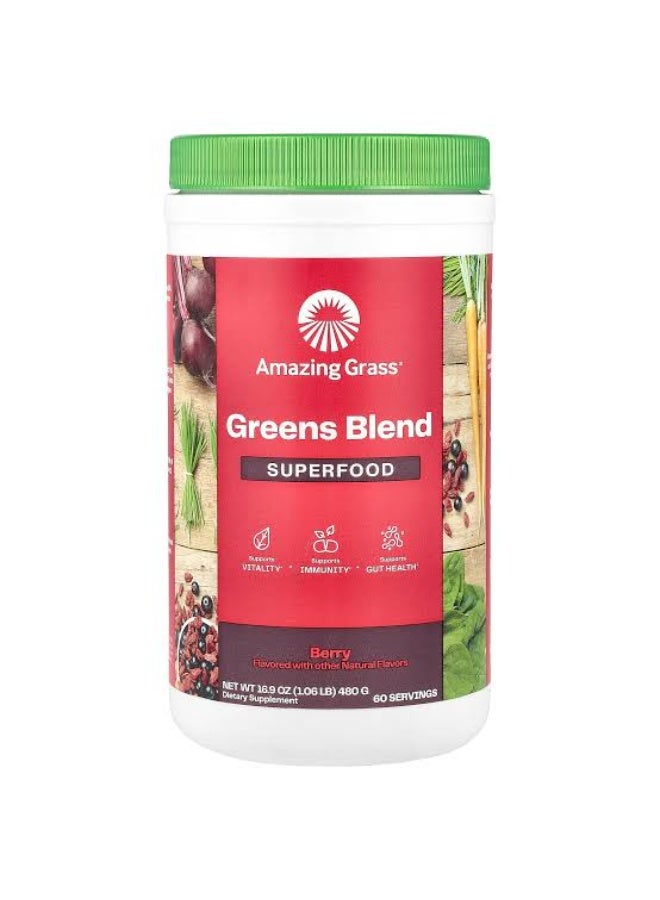Amazing Grass, Greens Blend Superfood, Berry 480 g - Image 4