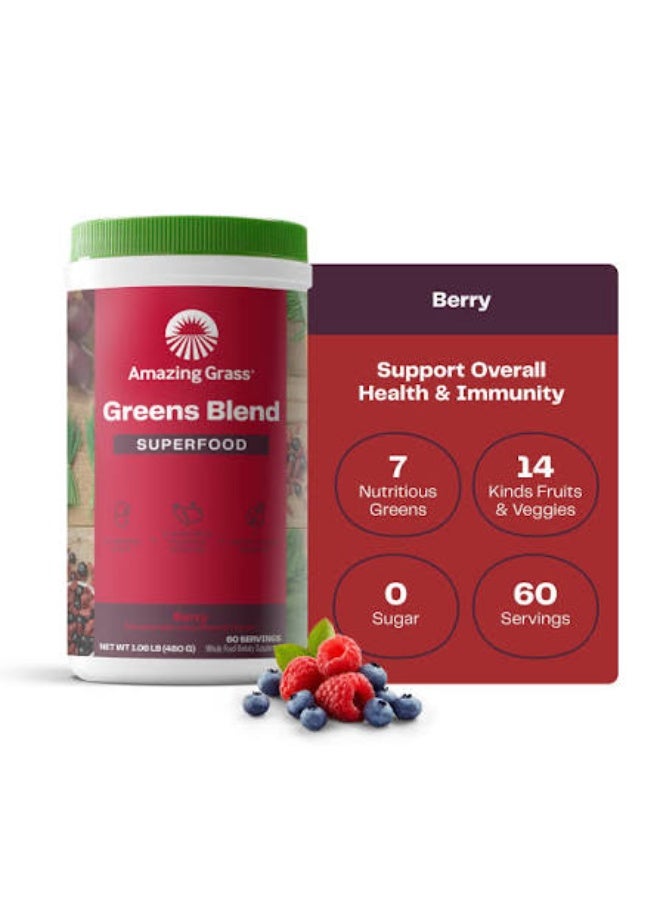 Amazing Grass, Greens Blend Superfood, Berry 480 g - Image 3