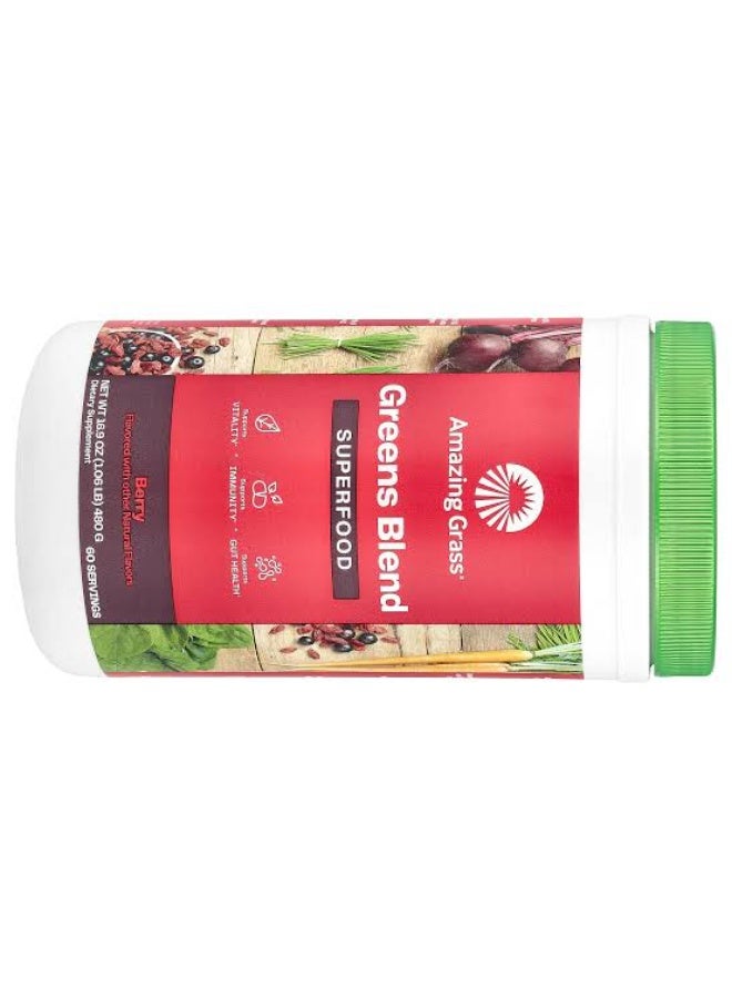 Amazing Grass, Greens Blend Superfood, Berry 480 g - Image 2
