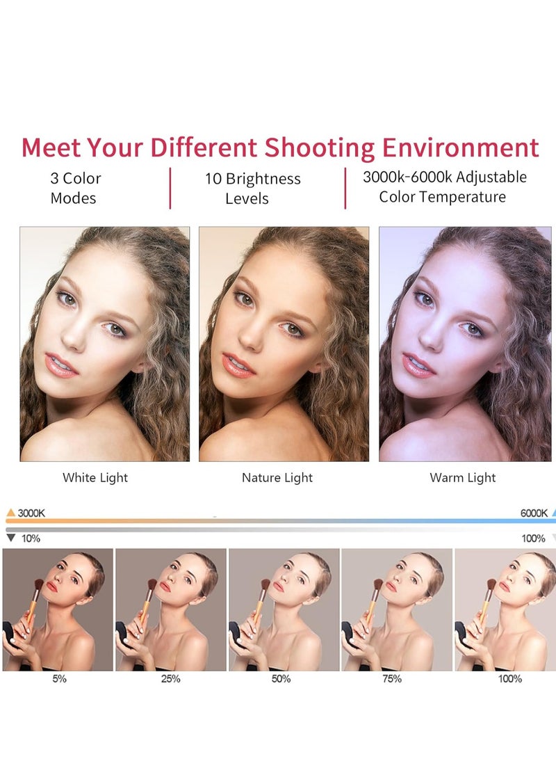 21 Inch LED Ring Light with Tripod Stand, Video Ring Light for Selfie, Vlogging, Conference, Studio, YouTube, TikTok, Makeup with Carrying Bag and Remote Control, CRI>97  - Image 2