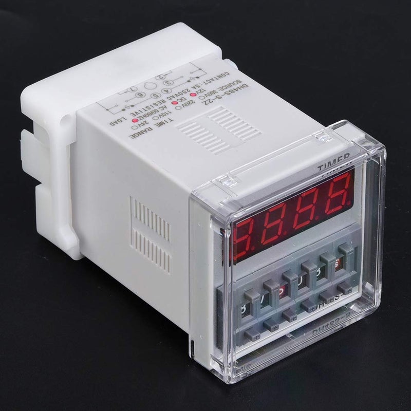 klarako Delay Time Relay DH48S-S-2Z Programmable LED Delay Time Relay Timer 0.1S-99H 8-Pin(style:220VAC) - Image 2