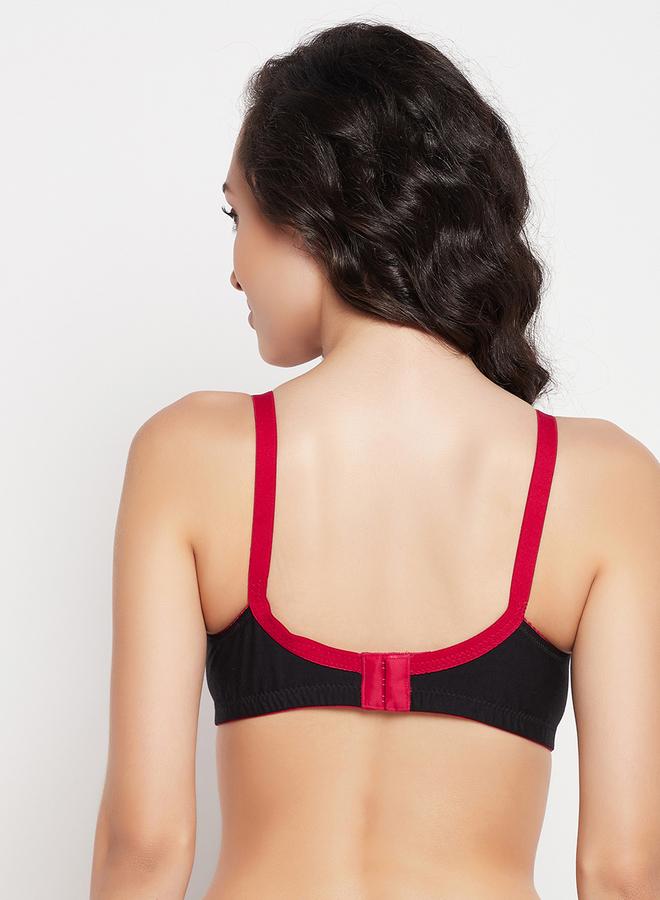 Clovia Pack of 2 - Lace Insert Non-Padded Non-Wired Full Coverage Bra - Image 3