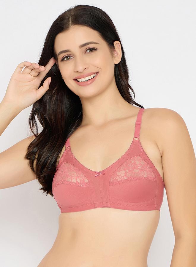 Clovia Pack of 2 - Lace Insert Non-Padded Non-Wired Full Coverage Bra - Image 5