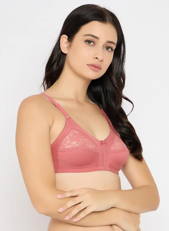 Clovia Clovia Pack of 2 - Lace Insert Non-Padded Non-Wired Full Coverage Bra