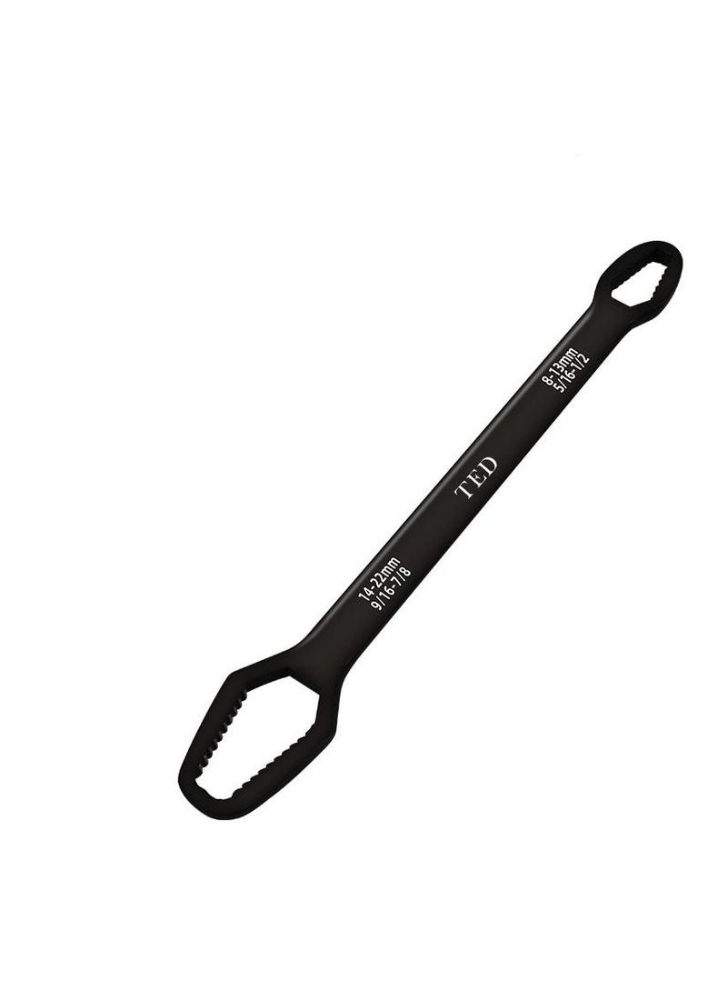 Ted Self-Tightening 8-22mm Screw Nuts Repair Wrenches, Offset Spanner Double Ended Wrench Double-Headed Ratchet Plumbing Tools Tap Spanner - Image 2