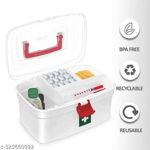 Generic Medicine Storage Box, Plastic  - Image 4