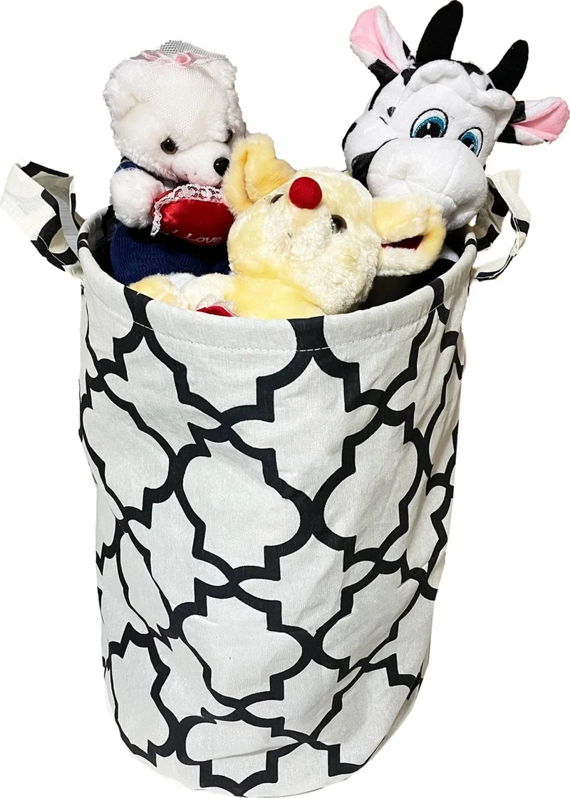 Vip Home Concept Vip Laundry Basket Double Layer Fabric Foldable Basket-Alaçatı