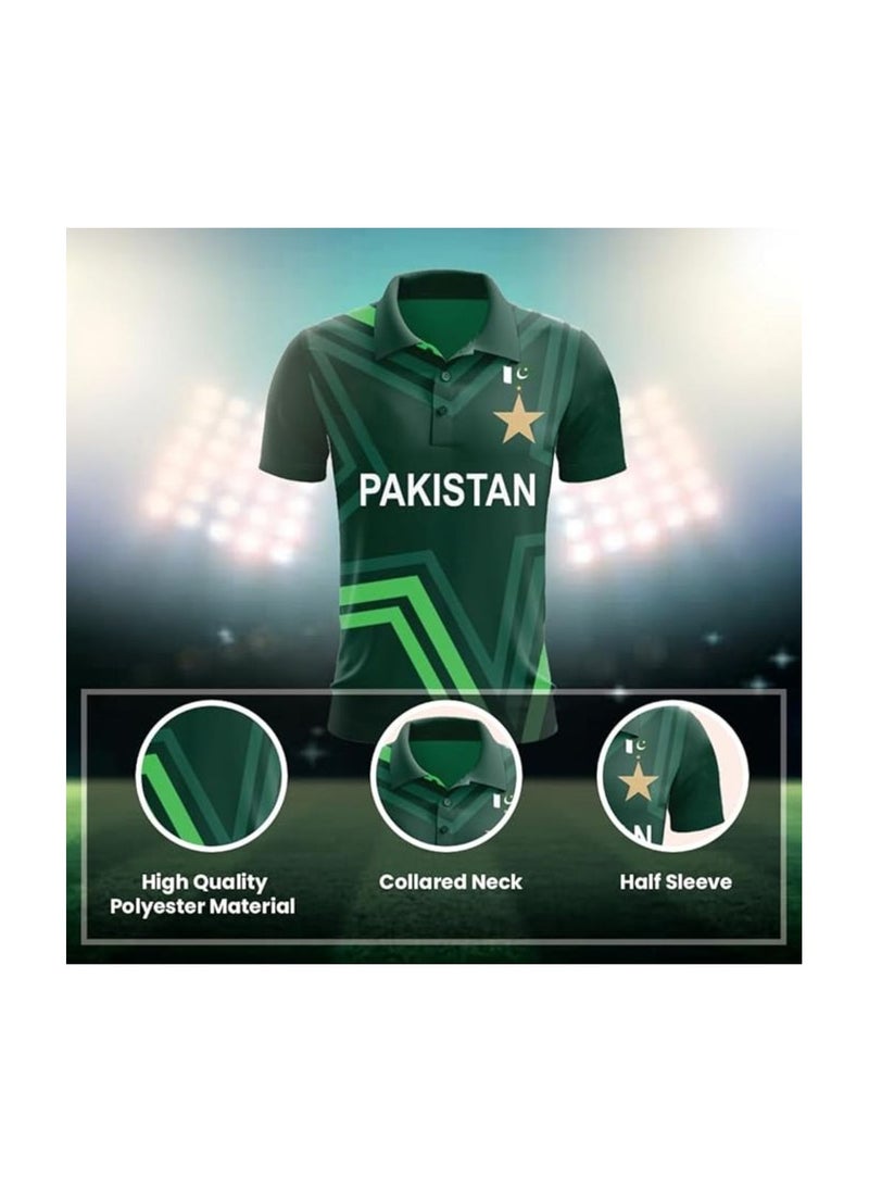 PRINTSHOP4ME - Pakistan Cricket Combo–T-Shirt,Cap,Scarf,Drawstring Bag&Hand Fan For Celebrations Match Days&Events - Image 1